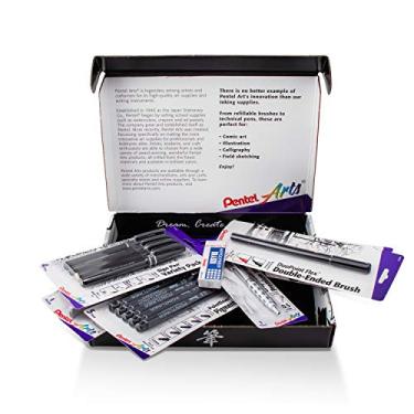 Imagem de Pentel Kit inicial de caixa de tinta para artes (Inkboxamz)