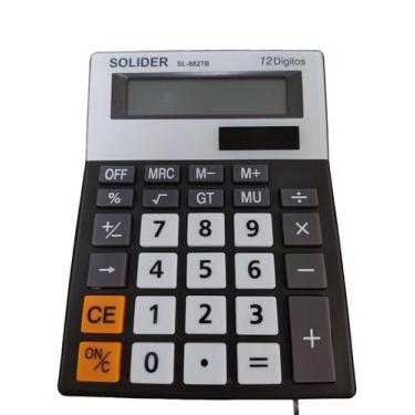 Imagem de Calculadora  De Mesa Digital Portatil Marca Solider