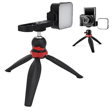 Imagem de Vbestlife Conjunto de tripé e luz de preenchimento para câmera, mini kit de vloging, para G7X2/G7X3, para transmissão ao vivo/fotografia Vlog