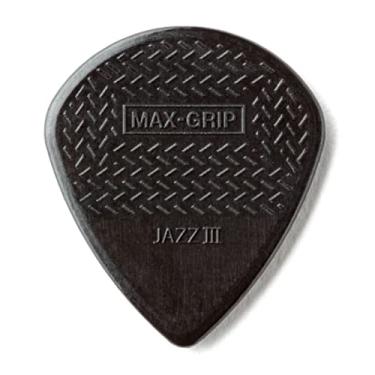 Imagem de Picareta Dunlop Max-Grip Jazz III Stiffo, pacote com 6