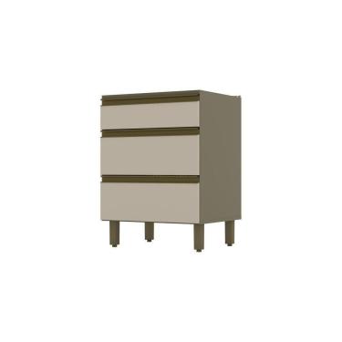 Imagem de Balcão 03 Gavetas 60 Cm Duna Com Cristal