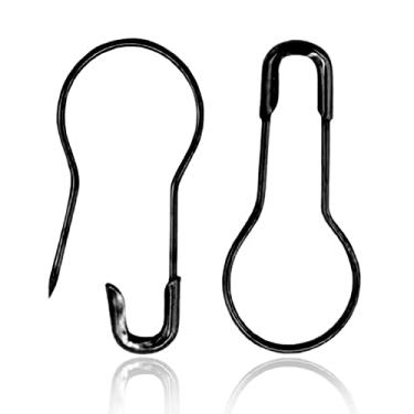 Imagem de Pino de metal de 0,8 polegadas/pino de lâmpada/pinos de segurança/etiqueta de roupas pinos/pino de calabash pino agulha pinos faça-você-mesmo acessórios para casa, Preto, 1