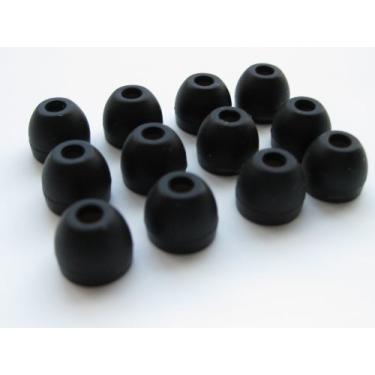 Imagem de 12 fones de ouvido de silicone preto compatíveis com fones de ouvido Panasonic (Rp-hje50 Rp-hje70 Rp-hje200 Rp-hje300 Rp-hje550 Rp-hnj200 Rp-hnj300 Rp-hc30), Almofada Fone de Ouvido