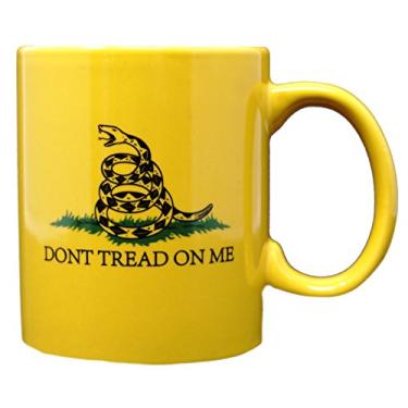 Imagem de Funny Guy Mugs Caneca de café de cerâmica Don't Tread On Me 325 ml - canecas de café para mulheres e homens - xícara de café novidade com frases - caneca com bandeira americana