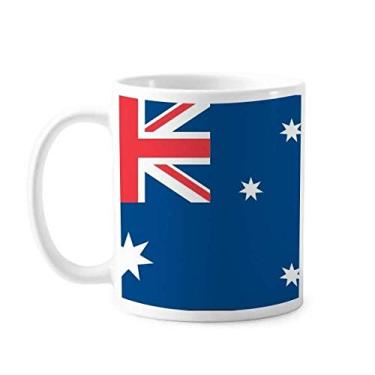 Imagem de Caneca de cerâmica com bandeira nacional da Austrália Oceânia Country Caneca Cerâmica Café Porcelana Utensílios de Mesa