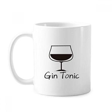 Imagem de Caneca de coquetel Outline Of Gin Tonic cerâmica xícara de café porcelana louça