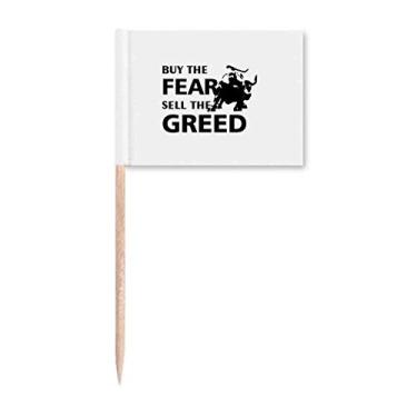Imagem de Compre Fear Sell Greed Art Deco Presente Fashion Palito Bandeira Marcador Decoração de Festa