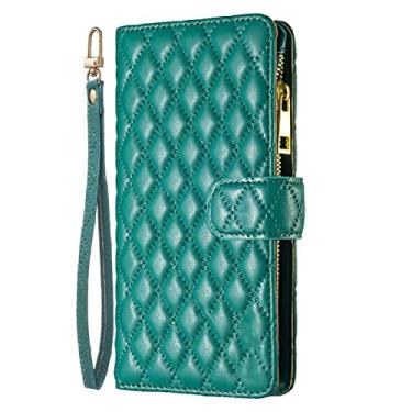 Imagem de Bolsa de couro carteira para Samsung Galaxy A03 A12 A13 A23 A32 A33 A51 A52 A53 A71 A72 A73 S22 Ultra S21 Plus S20 FE, verde, Galaxy A73 5G