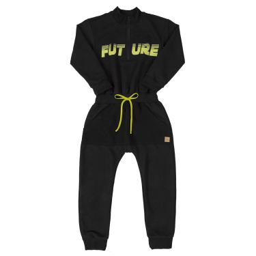 Imagem de Macacão Comfy Manga Longa, Up Baby, Meninos, Preto, 03
