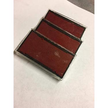 Imagem de Almofada de tinta de substituição – Traxx 9013 bloco de tinta de substituição vermelho, pacote com 3