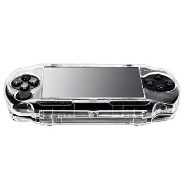 Imagem de OSTENT Capa rígida protetora de cristal transparente para transporte de viagem para console de jogos Sony PSP 1000