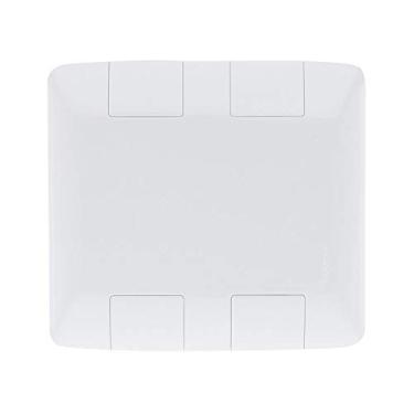 Imagem de KIT 3 UNI PLACA + TAMPO 4X4 EM TERMOPLASTICO CEGO LINHA ARIA BRANCA TRAMONTINA