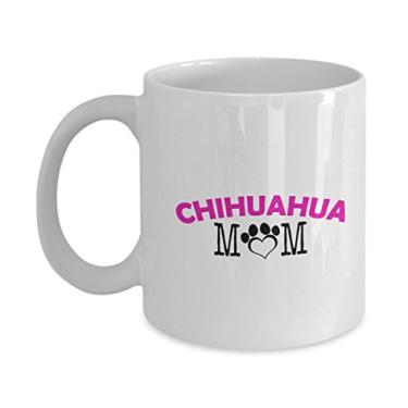 Imagem de Caneca divertida para casal Chihuahua – Chihuahua Dad – Chihuahua Mom – Presentes para amante de Chihuahua – Ideia única de presente de cerâmica (Mom)