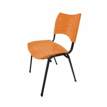 Imagem de Cadeira Empilhável Iso Linha Polipropileno Iso Laranja - Design Office