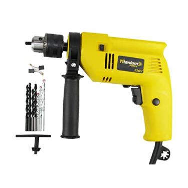 Imagem de Furadeira De Impacto 1/2 500w Com 3 Brocas Titanium