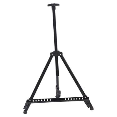 Imagem de Suporte de cavalete leve, durável, dobrável, portátil, antiderrapante, estrutura triangular de liga de alumínio, cavalete de mesa para chão de mesa