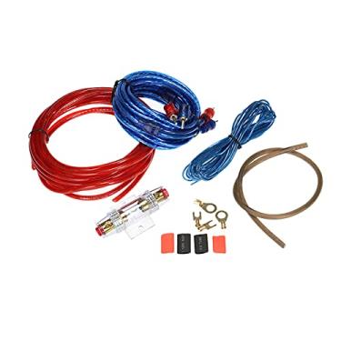 Imagem de CIADAZ Kit de instalação de amplificador de subwoofer de áudio para carro 1200 W Kit de fiação RCA AMP Cabo Porta-fusível Cabo de fio