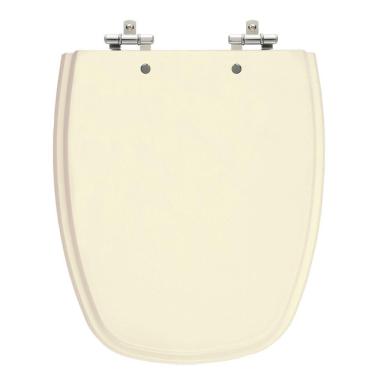 Imagem de Assento Sanitário Monte Carlo Creme (Bege Claro) Tampa para Vaso Deca de Madeira Laqueada