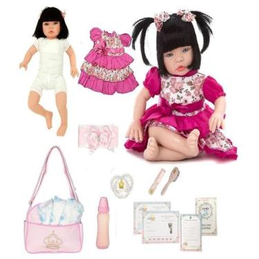 Boneca Bebe Reborn By Baby Dolls Chloe Corpo Pano Versão 4 em
