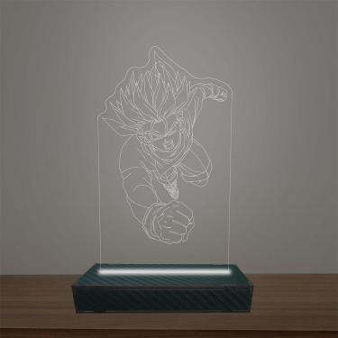 Imagem de Luminária Led 3d Goku Abajur Luxo