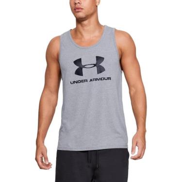 Imagem de Regata Under Armour Logo Tank Masculina - Cinza-Masculino