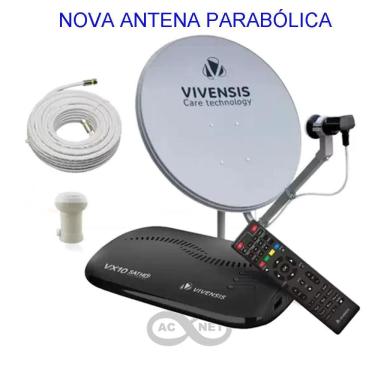 Imagem de Antena Parabólica 60 cm com 1 Aparelho Vivensis VX10