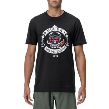 Imagem de Camiseta Oakley Dia De Los Muertos Skull Graphic Black