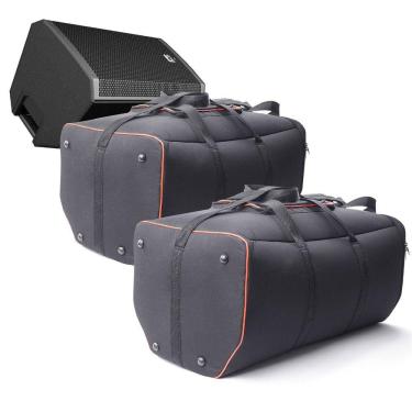 Imagem de Kit 2 Bolsa Bag Case Bag Para Eletro Voice Zlx 12 Acolchoada