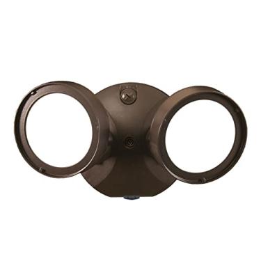 Imagem de Halo Luz de segurança LED para ambientes externos TGS2S402DRRB (2500 lúmens, 2000 lúmens, 1500 lúmenes) com sensor de crepúsculo ao amanhecer, 2 cabeças redondas, bronze