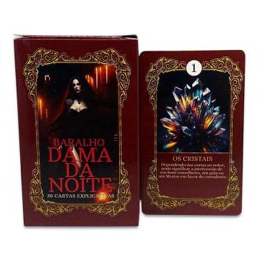 Imagem de Baralho Tarô Dama da Noite 36 Cartas Autoexplicativas