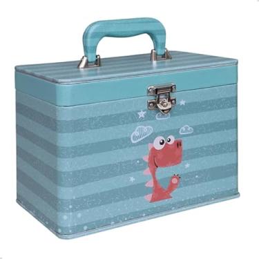 Imagem de Pirlim Foto, Maleta Box 240 fotos 15x21 com 4 Álbuns Fotográficos DINO REX Bebê Dinossauro Verde