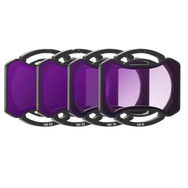 Imagem de Conjunto de filtros ND compatível com DJI Avata 2 filtros de drone ND8, ND16, ND32, ND64, acessórios de drone, 4 unidades