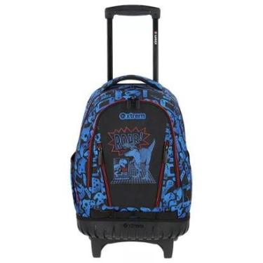 Imagem de Mochila Xtrem Com Rodinhas Escolar Trolley Cross 398 Dino-Unissex