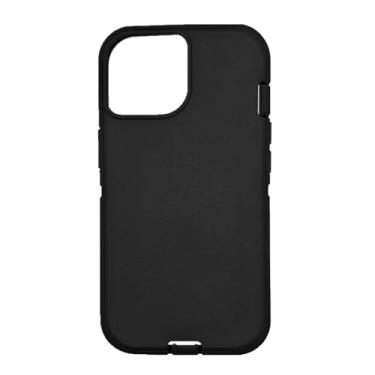 Imagem de Capa externa de borracha TPE de substituição compatível com Otterbox Defender Series Capa para iPhone 14 Pro Max (preto)
