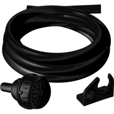 Imagem de Chuveirinho com mangueira 2,10m e suporte preto T1034 Sintex