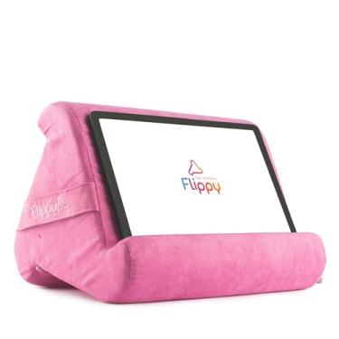 Imagem de Flippy Suporte de travesseiro original para tablet e iPad, presente para amantes de livros e leitores, suporte multiângulo com armazenamento para colo, mesa e cama, compatível com Kindle, Fire, iPad e