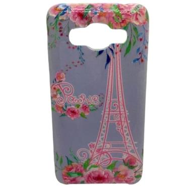 Imagem de Capa Celular Compatível com Samsung Galaxy J2 Prime SM-G532MT / Gran Prime SM-G530 Com Suport Para Dedos (Lavanda Rosas Paris)