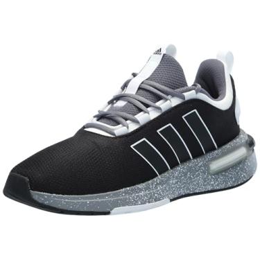 Imagem de adidas Tênis masculino Racer Tr23, Preto/Preto/Branco, 7