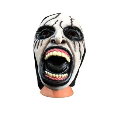 Imagem de Cabeça Terror Máscara Látex Freira Demoníaca com capuz assustadora