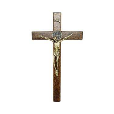 Imagem de 6202 - Crucifixo de parede São Bento 23 cm