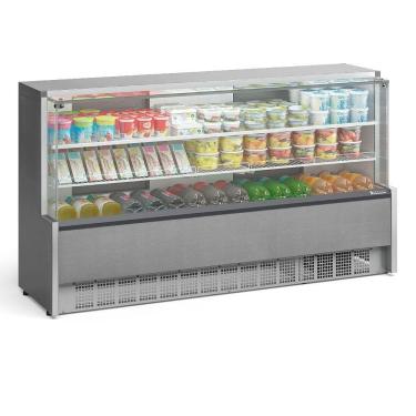 Imagem de Balcão Refrigerado Gpsa205r Gelopar Aurora 1 Placa Fria 2,06mt Tipo Inox 220v
