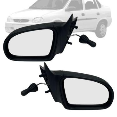 Imagem de Par Retrovisor Corsa 2p E 4p 1994 95 96 97 98 99 2010 Manual - RETROVE