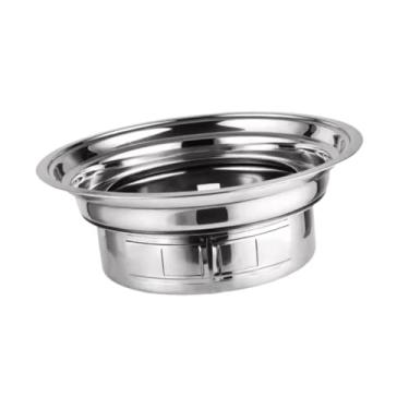 Imagem de Generic Churrasqueira redonda para carne, grelha para bife, grelha portátil, grelha para área externa, churrasqueira para jardim, reunião de amigos, área, Style a