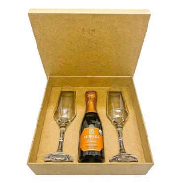 Imagem de Kit Presente Aurora Boreal Baby Prosecco + 2 Taças - WebBar