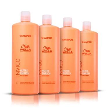 Imagem de Kit Shampoo Invigo Nutri-Enrich 1L (4und) - Wella Professional - Wella
