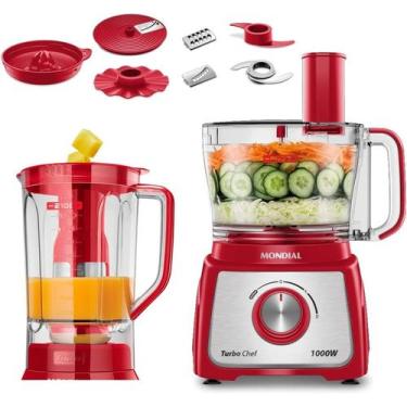 Imagem de Multiprocessador de Alimentos MPN-01-RF Turbo Chef 9 em 1 Mondial Verm
