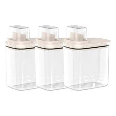 Imagem de Kit 3 Dispensers Organizadores Amaciante Sabão Lavanderia - OU