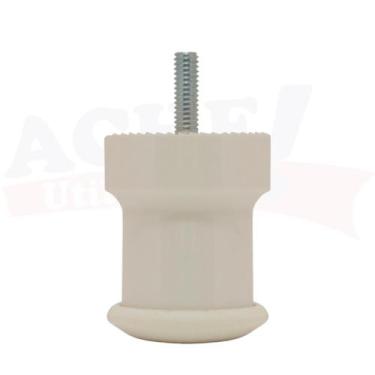 Imagem de Kit 8 Pés Cama Box Sofá Moveis E Armário Altura 6cm - PÉ ARMARIO, Bran
