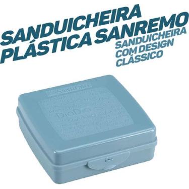 Imagem de Porta Sanduíche Sanduicheira Lancheira Com Trava 585ml Lanche - Sanrem