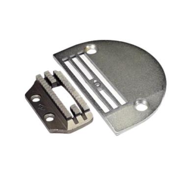 Imagem de Chapa De Agulha Mais Dente Para Costura Grossa Máquina Reta Industrial